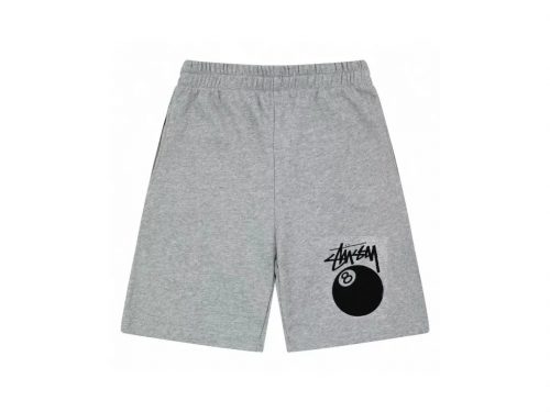 Stussy 8 Ball Graphic Streetwear Shorts Gray