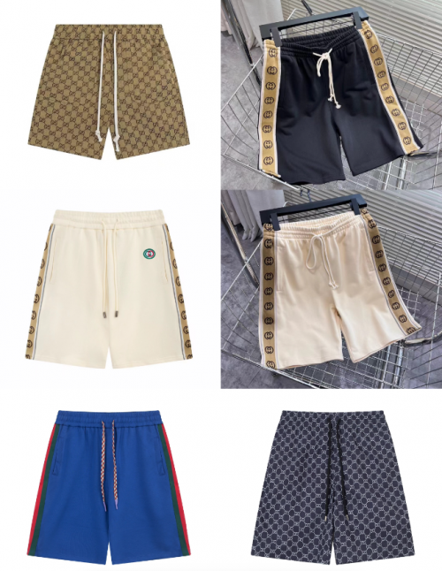 Gucci GG Monogram and Web Stripe Casual Shorts Multicolor