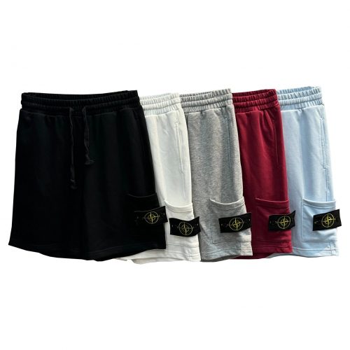 Stone Island Compass Patch Cargo Shorts Casual Cotton Shorts Multicolor