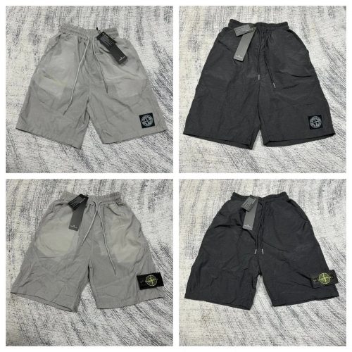 Stone Island Nylon Metal Casual Shorts Gray and Black