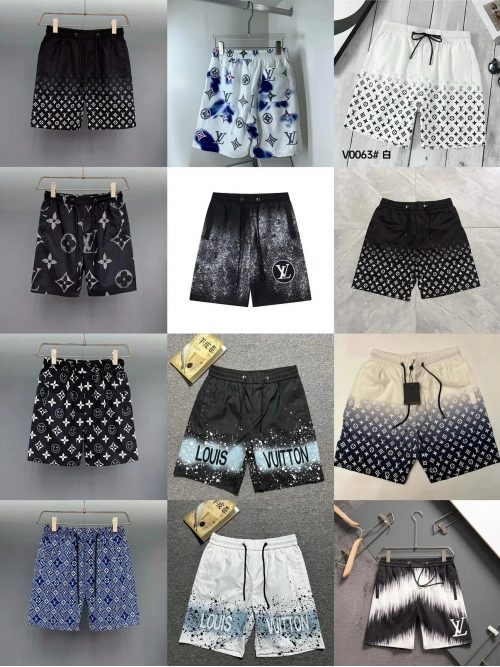 Louis Vuitton LV Monogram Print Casual Shorts Multicolor
