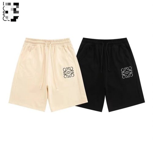 Loewe Anagram Casual Shorts Beige and Black