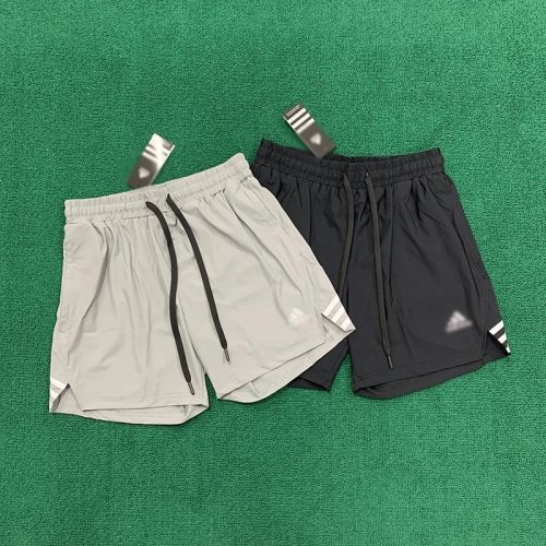 Adidas 3-Stripes Performance Athletic Shorts Gray and Black