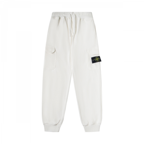 Stone Island Cargo Sweatpants Casual Joggers White