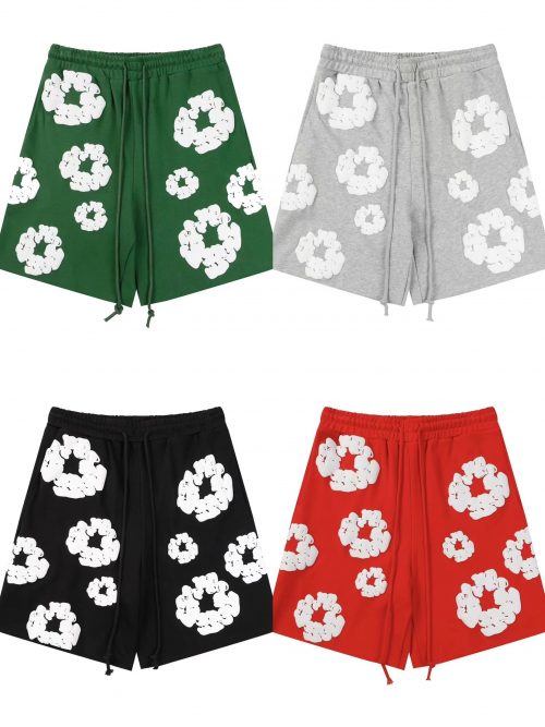 Denim Tears Cloud Print Casual Shorts Multicolor