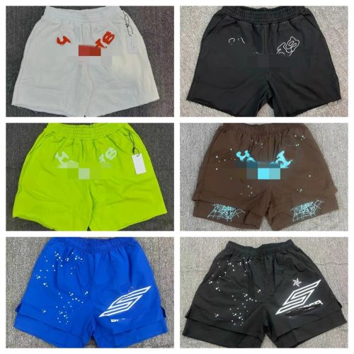 Design Graphic Print Streetwear Shorts Multicolor