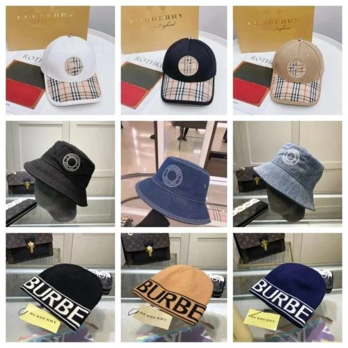 Burberry Check and Knit Classic Headwear Collection Multicolor