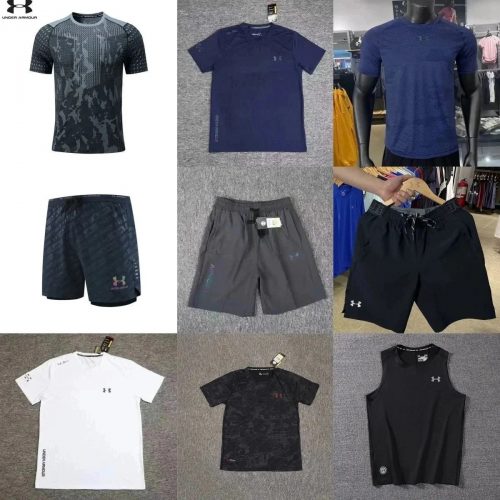 Under Armour UA Sportstyle Training Athletic T-Shirt and Shorts Set Multicolor