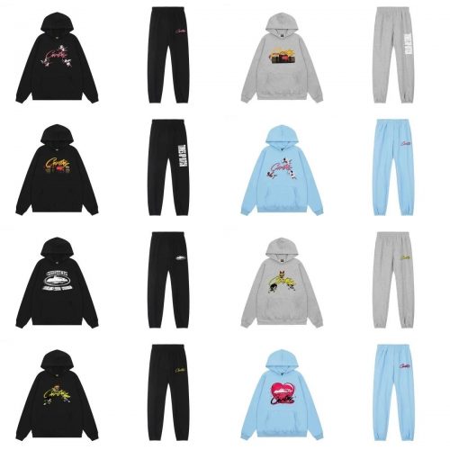Corteiz Graphic Print Streetwear Tracksuit Set Multicolor