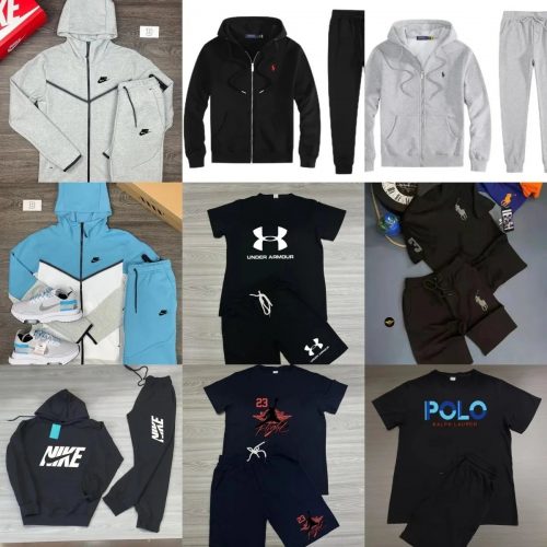 Nike Tech Fleece Sporty Tracksuit Set Gray