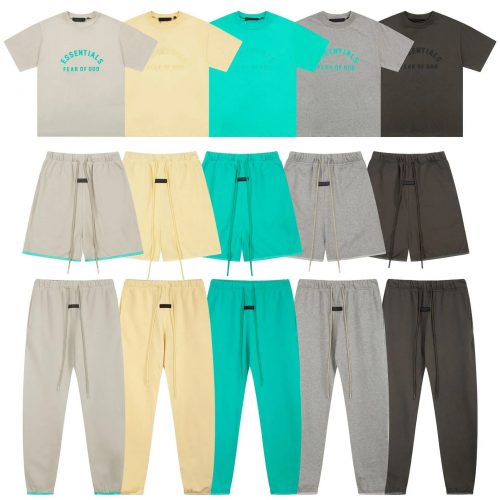 Fear of God FOG Essentials Oversized Streetwear Matching Set Multicolor