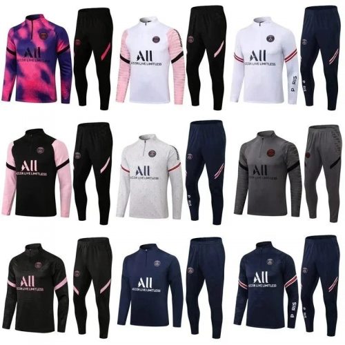 Nike Paris Saint-Germain Training Tracksuit Sporty Matching Set Multicolor