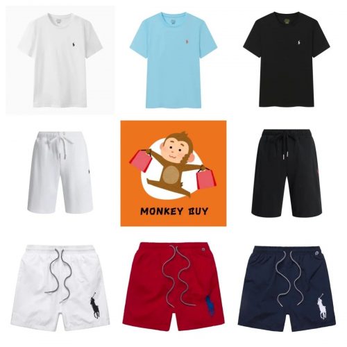 Ralph Lauren Pony Logo Casual T-Shirt and Shorts Set Multicolor