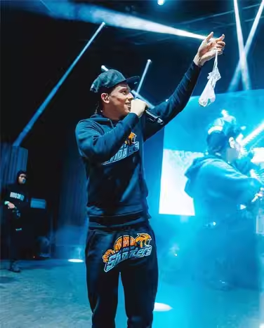 Corteiz CTZ Rules The World Hoodie and Sweatpants Set Casual Black