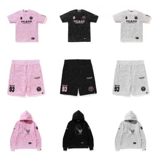 A Bathing Ape BAPE Miami Collaboration Streetwear Matching Set Multicolor