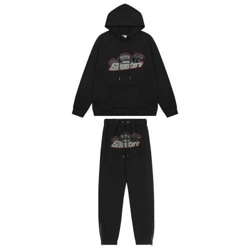 Trapstar Shooters Streetwear Tracksuit Set Black