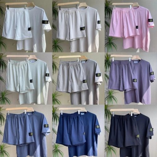 Stone Island Compass Patch Casual Matching Set Multicolor