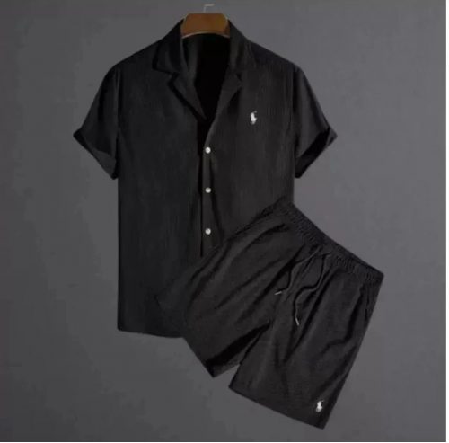 Ralph Lauren Polo Pony Casual Matching Set Black