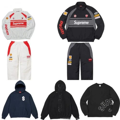 Supreme Ducati Tracksuit Set Streetwear Matching Set Multicolor