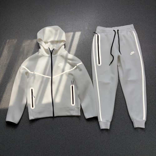 Nike Tech Fleece Sporty Tracksuit Set White
