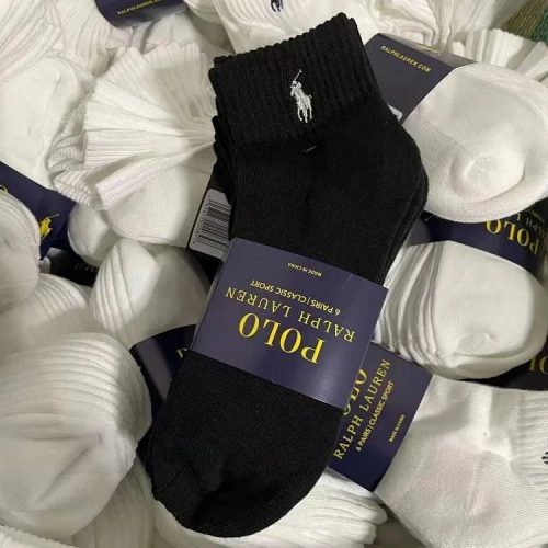 Ralph Lauren Classic Sport Cotton Socks Black