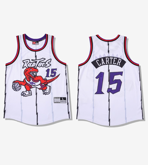 Mitchell & Ness M&N Toronto Raptors Vince Carter Retro Basketball Jersey White