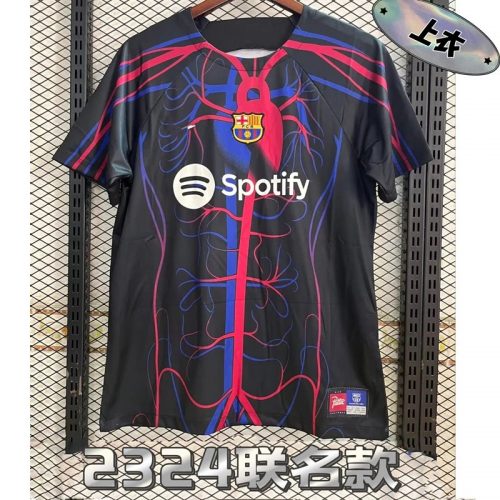 Nike FC Barcelona x Patta 2023-24 Fourth Soccer Jersey Black