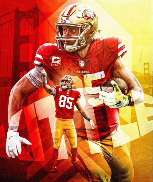 Nike San Francisco 49ers George Kittle 85 Football Jersey Red