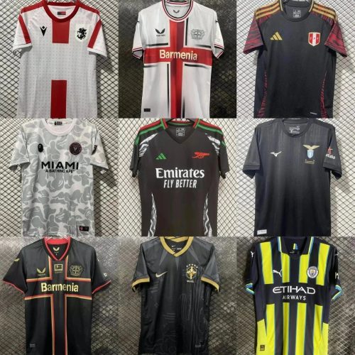 Macron Georgia Home Jersey Football Shirt White and Red