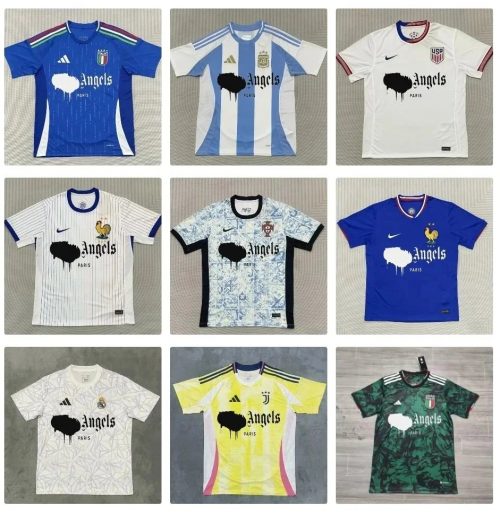 Palm Angels Football Jersey Collection Casual Soccer Jerseys Multicolor