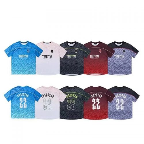 Trapstar Football Jersey 22 Graphic Streetwear Jersey Multicolor