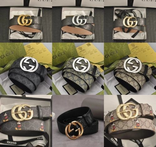 Gucci GG Marmont Iconic Leather Belt Multicolor