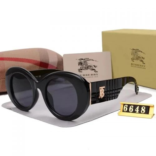 Burberry Oversized Round Sunglasses Black