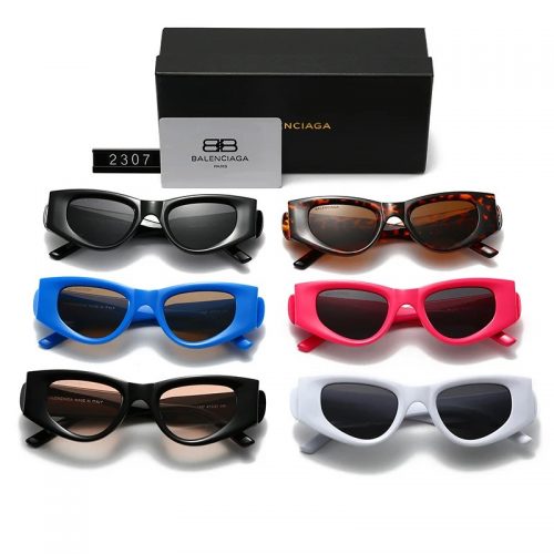 Balenciaga BB0157S Cat Eye Sunglasses Multicolor