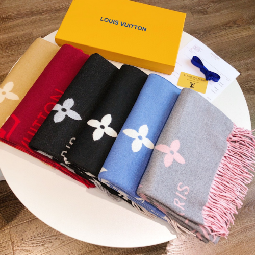 Louis Vuitton LV Monogram Wool Scarf Multicolor