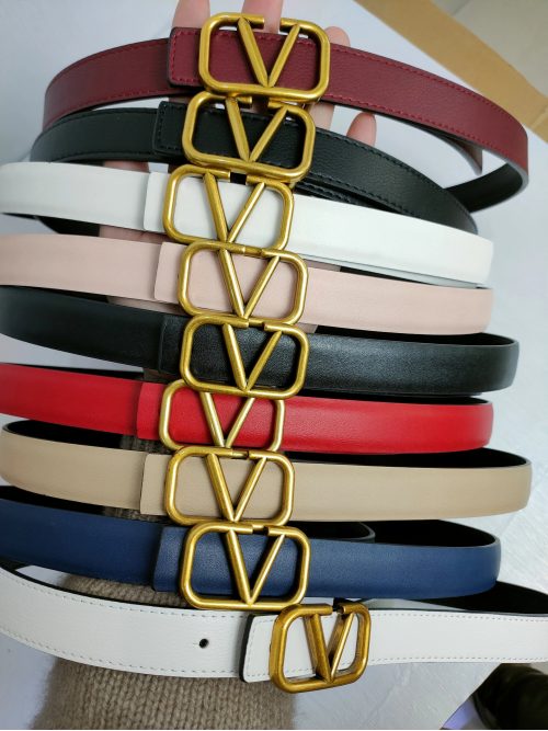 Valentino VLogo Signature Leather Belt Multicolor