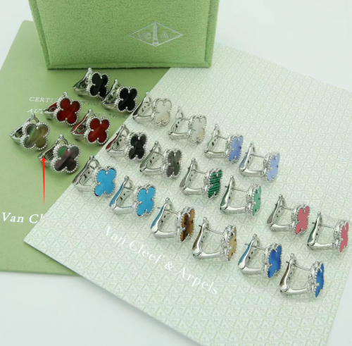 Van Cleef & Arpels VCA Alhambra Elegant Earrings Multicolor