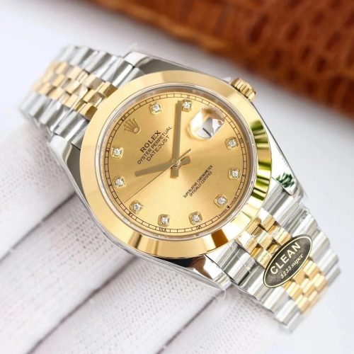 Rolex Datejust 36 Diamond Dial Luxury Watch Gold and Silver