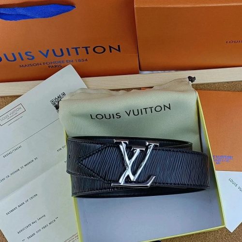 Louis Vuitton LV Epi Leather Classic Belt Black