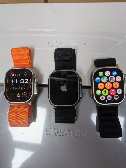 Apple Watch Ultra Smartwatch Titanium Case with Sport Loop Band Multicolor