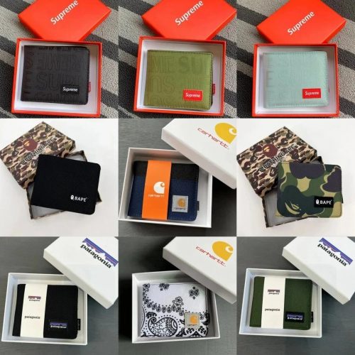 Supreme Bifold Wallet Streetwear Accessory Multicolor