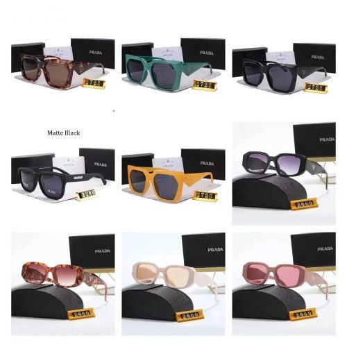 Prada Chunky Frame Sunglasses Multicolor
