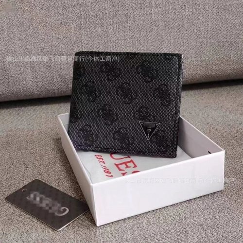 Guess Monogram Bifold Wallet Black
