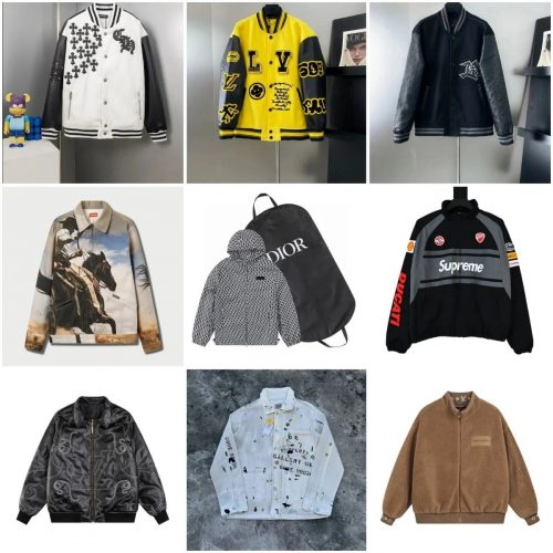 Louis Vuitton LV Varsity Jacket Collection Streetwear Jackets Multicolor