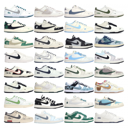 Nike Dunk Low Collaboration Collection Sneakers Multicolor