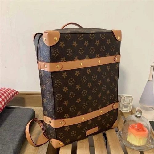 Louis Vuitton LV Monogram Canvas Trunk Backpack Brown