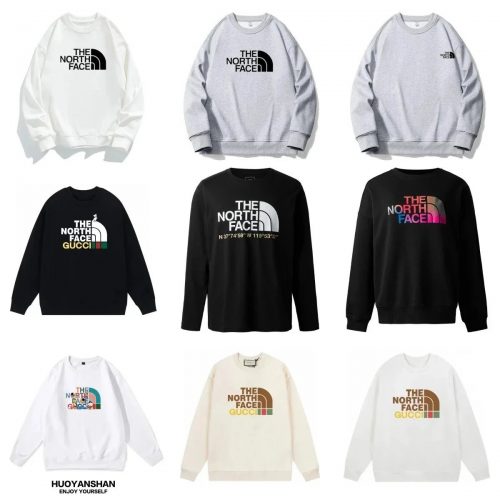 The North Face TNF Logo Print Crewneck Sweatshirt Casual Hoodie Multicolor