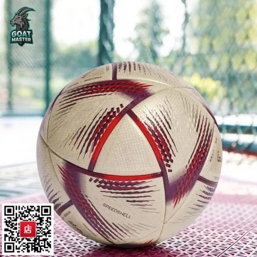 Adidas Al Rihla Pro Speedshell Soccer Ball White and Red