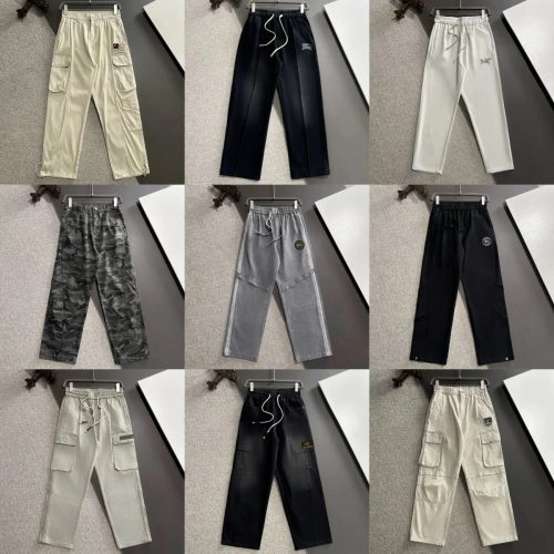 Design Casual Cargo and Jogger Pants Multi-Style Trousers Multicolor
