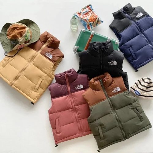 The North Face Nuptse Vest Puffer Jacket Lightweight Insulated Vest Multicolor